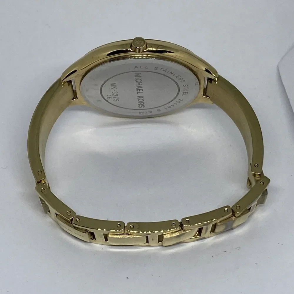 Michael Kors Slim Runway MK3275 Women's Gold Stainless Steel Analog Watch MP893
